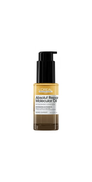 Фото L'OREAL Absolut Repair Molecular Масло Двухфазное для восстановления поврежденных волос, 30 мл