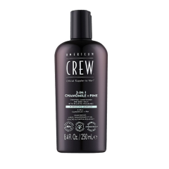 American CREW Chamomile + Pine Средство 3 в 1 Relaxing (шампунь, кондиционер и гель для тела), 250 мл