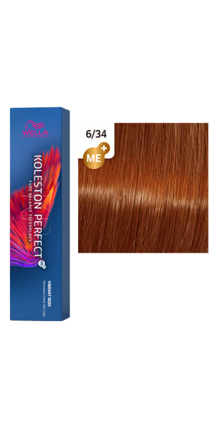 Фото WELLA Koleston Perfect ME+ Крем-краска стойкая оттенок 6/34