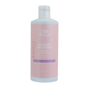 WELLA INVIGO Blonde Recharge Шампунь-нейтрализатор желтизны для холодных светлых оттенков волос, 500 мл