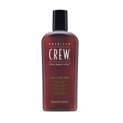 American CREW Tee Tree Средство 3 в 1 чайное дерево (шампунь, кондиционер и гель для тела), 100 мл