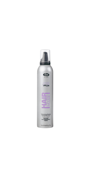 Фото Lisap Milano Мусс сильной фиксации для создания объема при укладке волос High Tech Hair Mousse Volumizing Strong, 300 мл