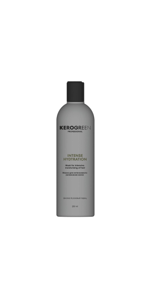 Фото KEROGREEN Маска Intense Hydration для интенсивного увлажнения волос, 250 мл