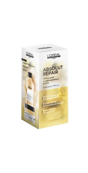 Фото L'OREAL Набор Absolut Repair (шампунь 300мл + маска 250мл)