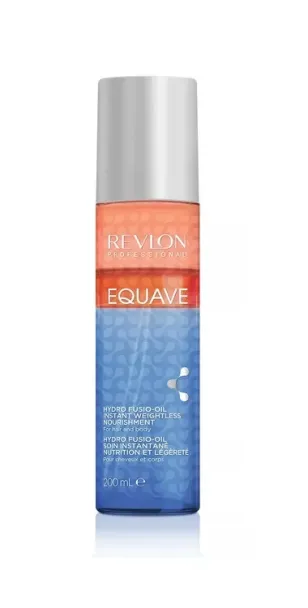 Фото REVLON Professional Equave Hydro Fusio-Oil Instant Weightless Nourishment Несмываемый питательный спрей-кондиционер для волос и тела, 200 мл