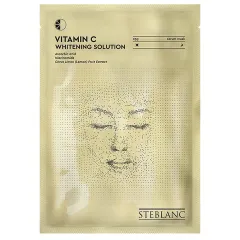 STEBLANC Тканевая маска-сыворотка для лица с витамином С осветляющая Vitamin C Whitening Solution