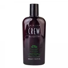 American CREW Tee Tree Средство 3 в 1 чайное дерево (шампунь, кондиционер и гель для тела), 450 мл