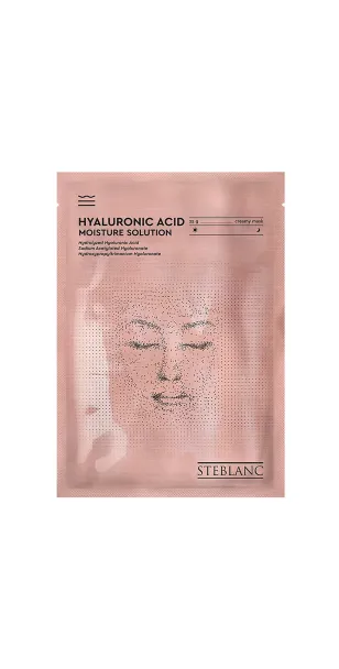 Фото STEBLANC Тканевая крем-маска для лица увлажняющая с гиалуроновой кислотой Hyaluronic acid moisture Solution