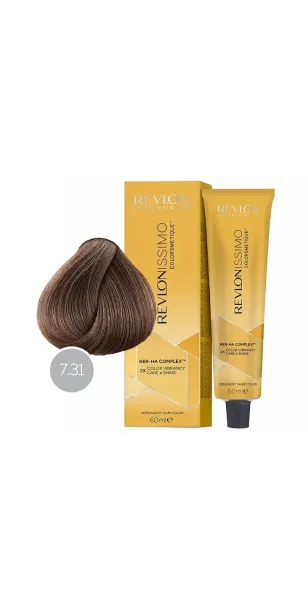 Фото Revlon Professional Revlonissimo Colorsmetique Краска для волос оттенок 7-31 (блондин золотисто-пепельный)