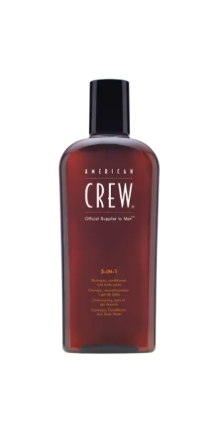 Фото American CREW Classic Средство 3 в 1 (шампунь, кондиционер и гель для тела), 250 мл