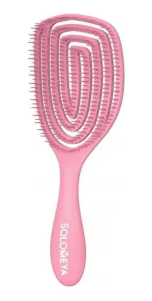 Фото Solomeya Расчёска для сухих и влажных волос с ароматом клубники  Brush Oval 