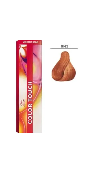 Фото WELLA Color Touch Vibrant Reds Оттеночная краска без аммиака оттенок 8/43