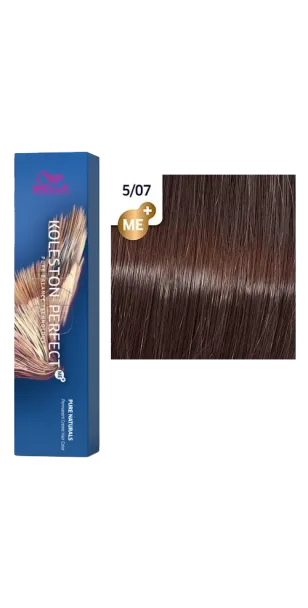 Фото WELLA Koleston Perfect ME+ Крем-краска стойкая оттенок 5/07
