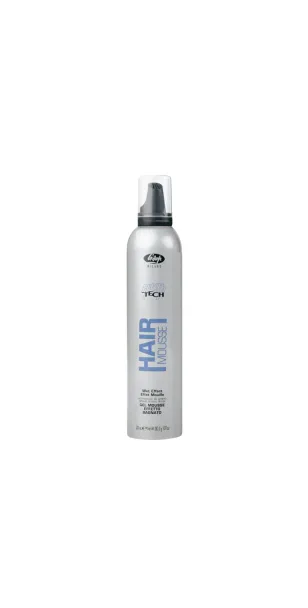 Фото Lisap Milano Мусс-гель для укладки для создания эффекта "мокрых волос" High Tech Hair Gel Mousse Wet Effect, 300 мл