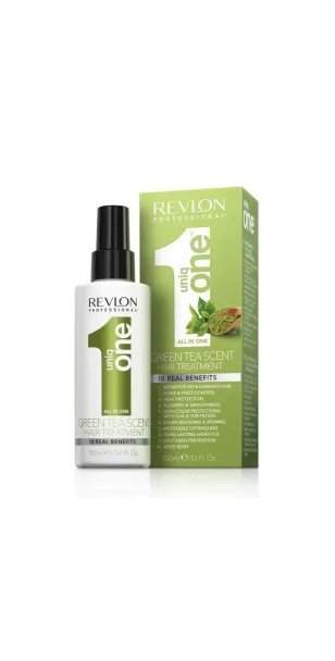 Фото REVLON Uniq One Green Tea Универсальный уход за волосами с ароматом зеленого чая, 150 мл