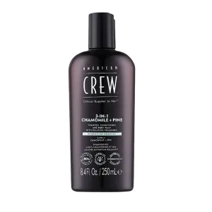 American CREW Chamomile + Pine Средство 3 в 1 Relaxing (шампунь, кондиционер и гель для тела), 250 мл