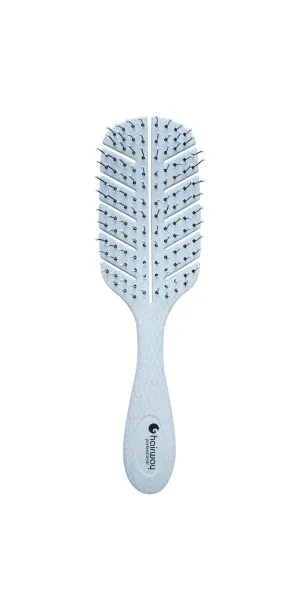 Фото Hairway Щетка для волос Eco Corn массажная голубая 10 рядов 17 см