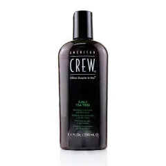 American CREW Tee Tree Средство 3 в 1 чайное дерево (шампунь, кондиционер и гель для тела), 250 мл