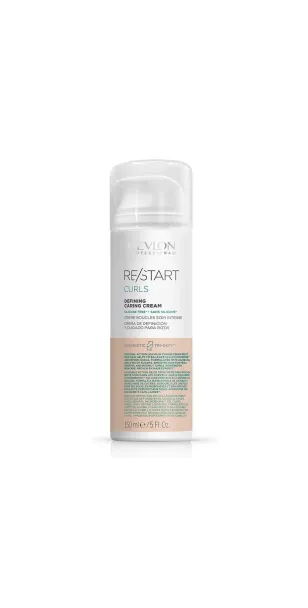 Фото REVLON RESTART Curls Defining Caring Cream Ухаживающий крем для четких локонов, 150 мл