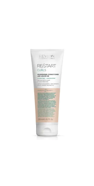 Фото REVLON RESTART Curls Nourishing Conditioner And Leave-In Питательный кондиционер для вьющихся волос., 200 мл