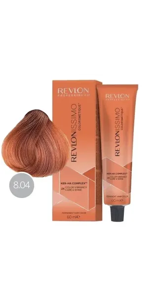 Фото Revlon Professional Revlonissimo Colorsmetique Краска для волос оттенок 8-04 (светлый блондин естественно медный)