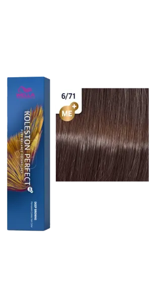 Фото WELLA Koleston Perfect ME+ Крем-краска стойкая оттенок 6/71
