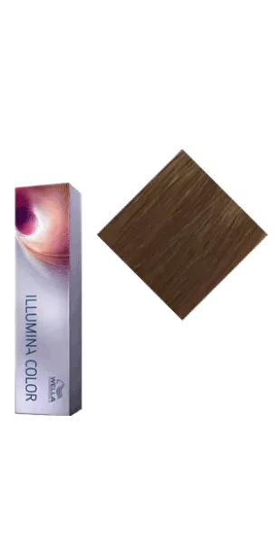 Фото Wella Illumina Color Крем-краска оттенок 6.37 (светлый блонд золотисто коричневый)
