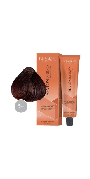 Фото Revlon Professional Revlonissimo Colorsmetique Краска для волос оттенок 5-4 (светло-коричневый медный)