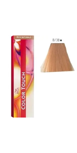 Фото WELLA Color Touch Rich Naturals Оттеночная краска без аммиака оттенок 8/38