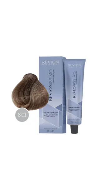Фото Revlon Professional Revlonissimo Colorsmetique Краска для волос оттенок 8-01 (светлый блондин натуральный пепельный)