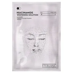 STEBLANC Тканевая крем-маска для лица омолаживающая с ниацинамидом Niacinamide Whitening Solution