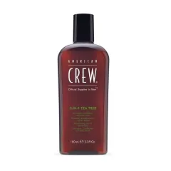 American CREW Tee Tree Средство 3 в 1 чайное дерево (шампунь, кондиционер и гель для тела), 100 мл