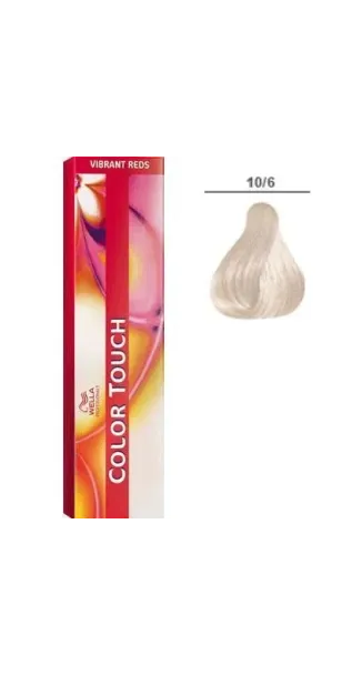 Фото WELLA Color Touch Vibrant Reds Оттеночная краска без аммиака оттенок 10/6