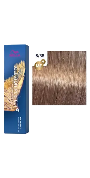 Фото WELLA Koleston Perfect ME+ Крем-краска стойкая оттенок 8/38