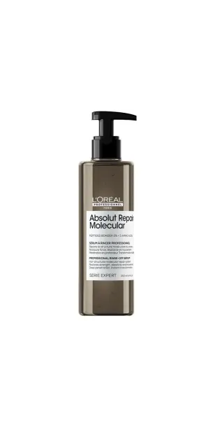 Фото L'OREAL Absolut Repair Molecular Профессиональная смываемая сыворотка для молекулярного восстановления волос, 250 мл