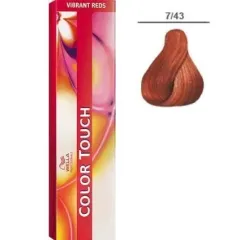 WELLA Color Touch Vibrant Reds Оттеночная краска без аммиака оттенок 7/43