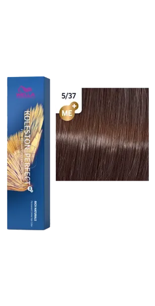 Фото WELLA Koleston Perfect ME+ Крем-краска стойкая оттенок 5/37