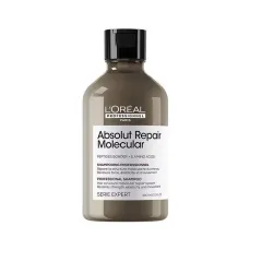 L'OREAL Absolut Repair Molecular Профессиональный бессульфатный шампунь для молекулярного восстановления волос, 300 мл