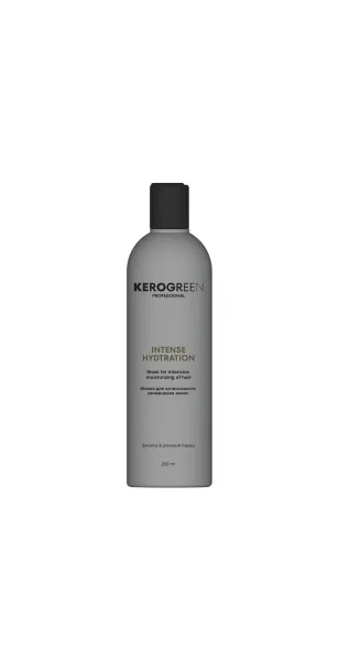 Фото KEROGREEN Маска Intense Hydration для интенсивного увлажнения волос, 250 мл