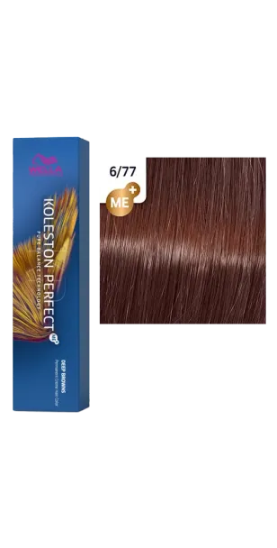 Фото WELLA Koleston Perfect ME+ Крем-краска стойкая оттенок 6/77