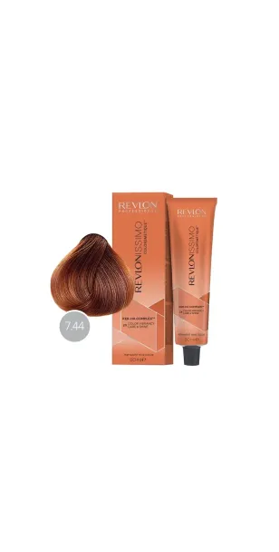 Фото Revlon Professional Revlonissimo Colorsmetique Краска для волос оттенок 7-44 (блондин гипер медный)