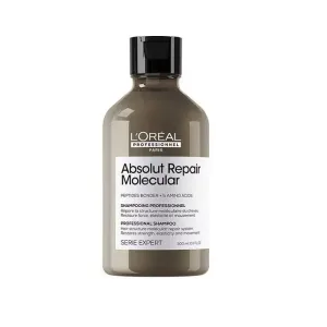 L'OREAL Absolut Repair Molecular Профессиональный бессульфатный шампунь для молекулярного восстановления волос, 300 мл
