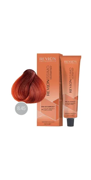 Фото Revlon Professional Revlonissimo Colorsmetique Краска для волос оттенок 8-45 (светлый блондин медно-махагоновый)