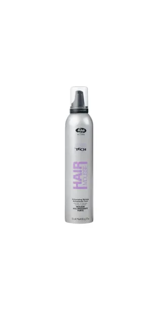 Фото Lisap Milano Мусс сильной фиксации для создания объема при укладке волос High Tech Hair Mousse Volumizing Strong, 300 мл