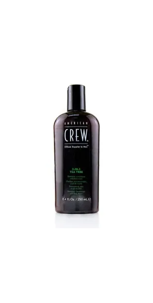 Фото American CREW Tee Tree Средство 3 в 1 чайное дерево (шампунь, кондиционер и гель для тела), 250 мл