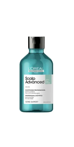 Фото L'OREAL  Professionnel Serie Expert Scalp Advanced Anti-Gras Oiliness Shampoo Шампунь очищающий для жирной кожи головы, 300мл