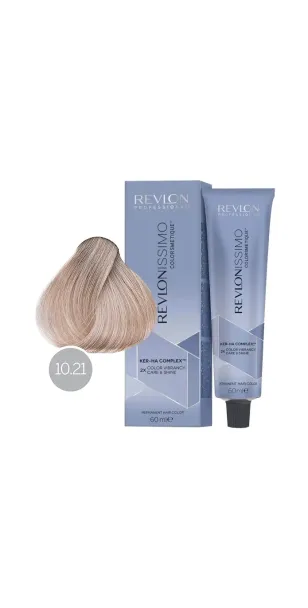 Фото Revlon Professional Revlonissimo Colorsmetique Краска для волос оттенок 10-21 (очень сильно светлый блондин перламутровый пепельный)