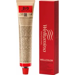 Wellumina WELLCOLOR Крем-краска для волос оттенок 2/0, 60 мл