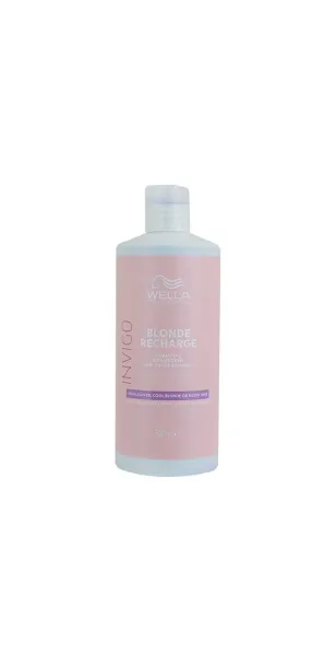 Фото WELLA INVIGO Blonde Recharge Шампунь-нейтрализатор желтизны для холодных светлых оттенков волос, 500 мл