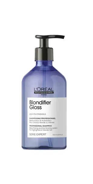 Фото L'OREAL Шампунь EXPERT Blondifier Gloss для сияния осветленных и мелированных волос, 500 мл